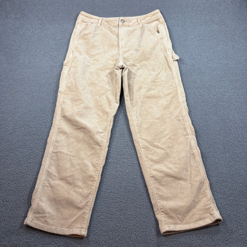 SO Carpenter Pants Womens 17/33W Tan High Rise Corduroy JG33X002RD1 Utility